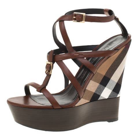 platform burberry sandals women